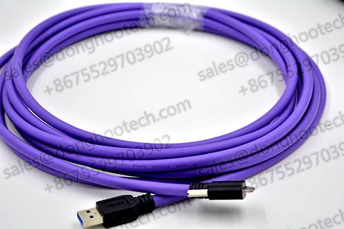 USB3.0 Screw Lock Cable Industrial Grade 10 Million Bending Cycles A to Micro B w/s 5.0 meters 
